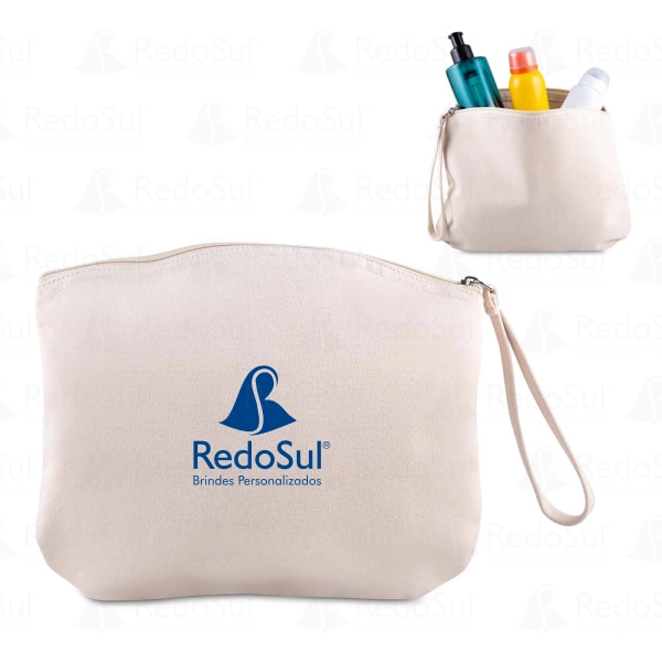 RD 833084-Nécessaire Personalizada em Algodão Reciclado 340 gramas RD 833084-Nécessaire Personalizada em Algodão Reciclado 340 gramas